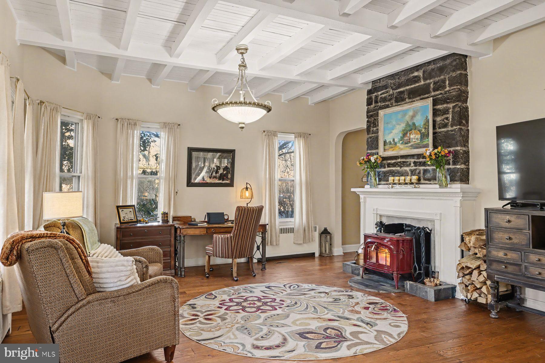 59 Byram Road Pipersville, PA 18947 - Photo 8 of 47 a living room with furniture fireplace and window