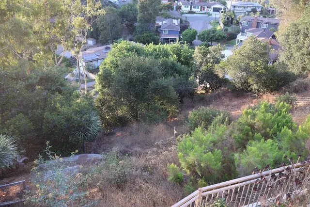 a view of city and mountain