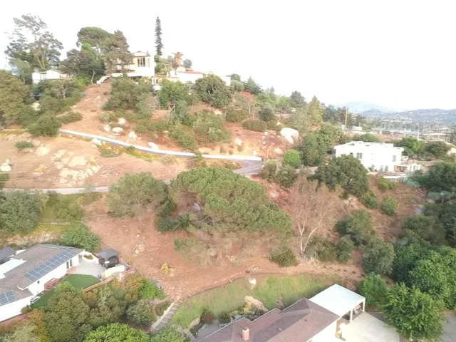 a view of city and mountain