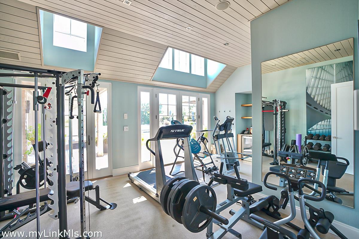 30 Crackatuxet Road Edgartown, MA 02539 - Photo 27 of 45 a view of a room with gym equipment