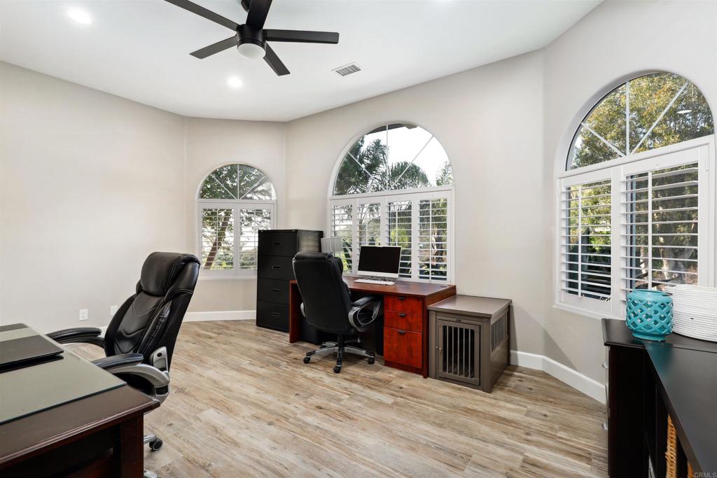 1966 Las Lomas Vista, CA 92084 - Photo 41 of 48 a view of a workspace with furniture and a window