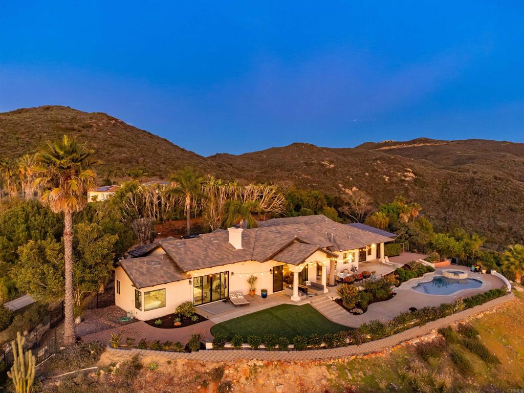 1966 Las Lomas Vista, CA 92084 - Photo 9 of 48 an aerial view of residential houses with outdoor space