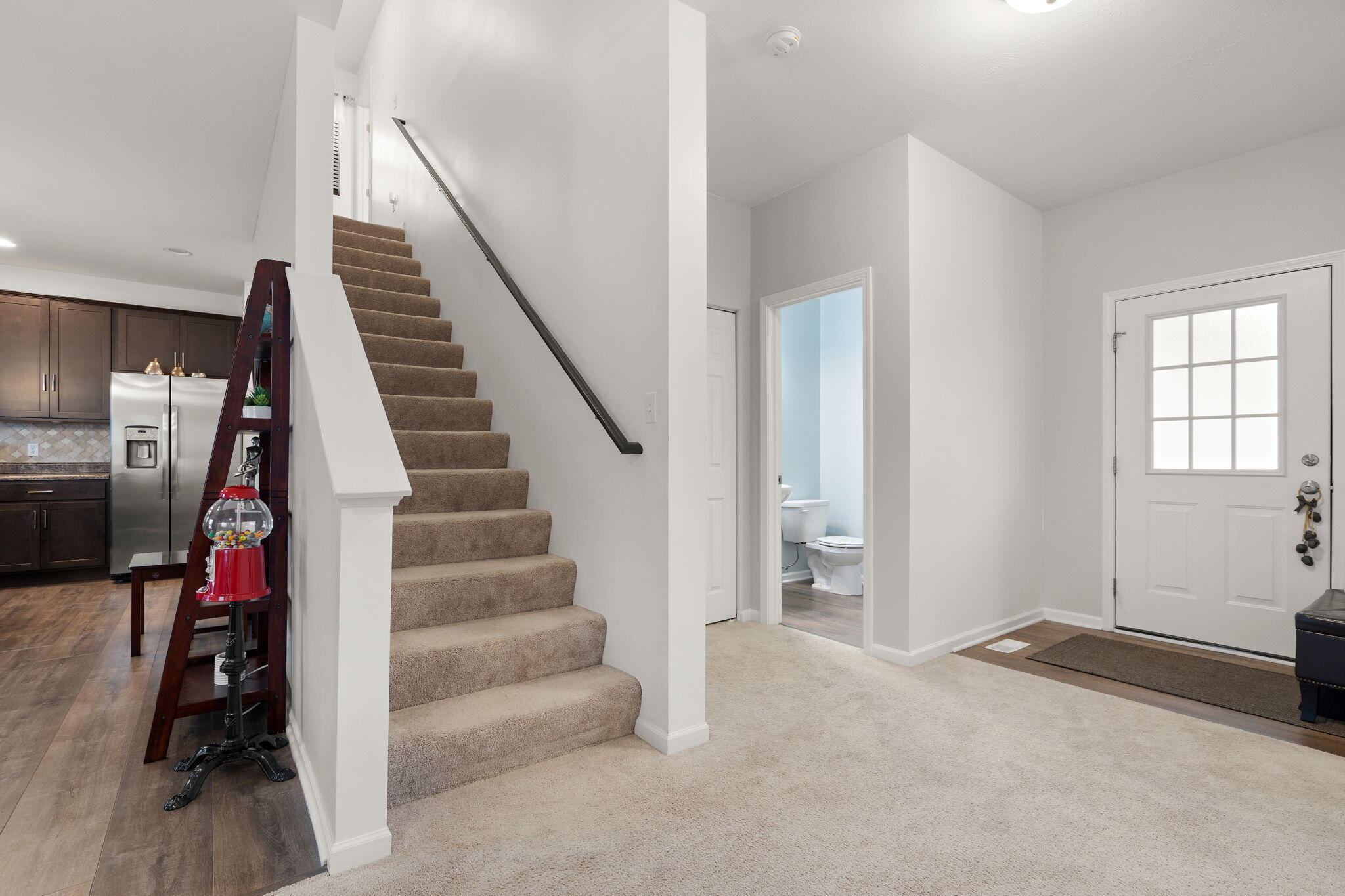 2434 Jupiter Street Portage, IN 46368 - Photo 20 of 30 a view of a livingroom with stairs and furniture