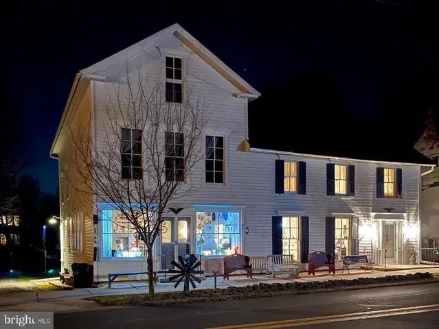 a front view of a building