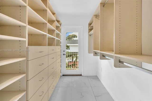 a view of a building with a small yard