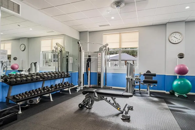 a room with lots of furniture and equipment