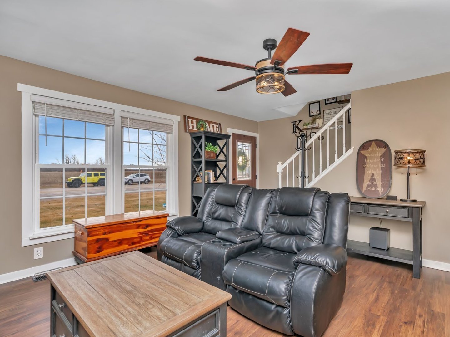 1070 West Kennedy Road Braidwood, IL 60408 - Photo 3 of 33 a living room with furniture and wooden floor