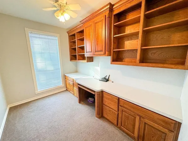 a room with window and closet