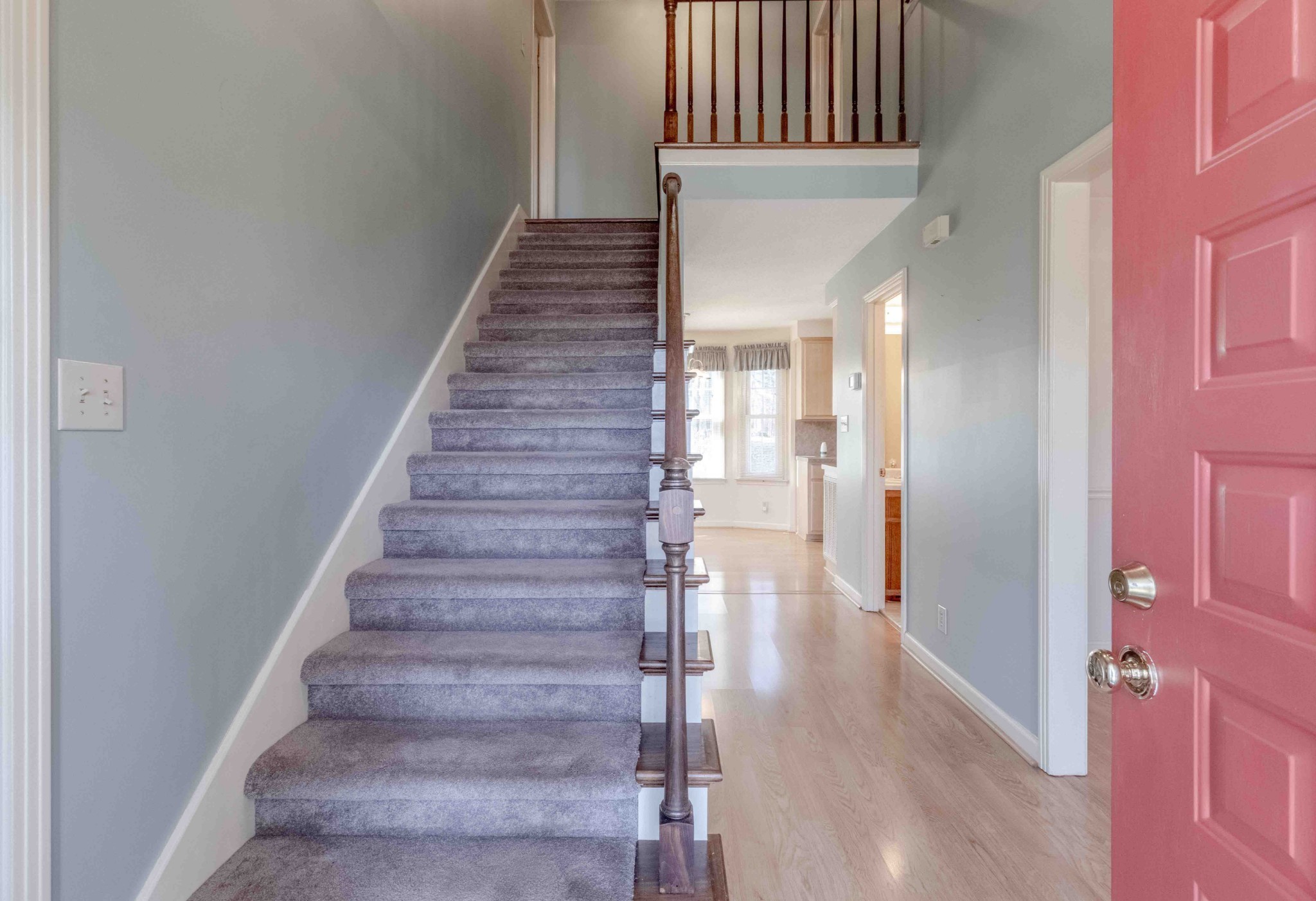 4316 Memory Lane Adams, TN 37010 - Photo 8 of 45 a view of a hallway with wooden floor and entryway