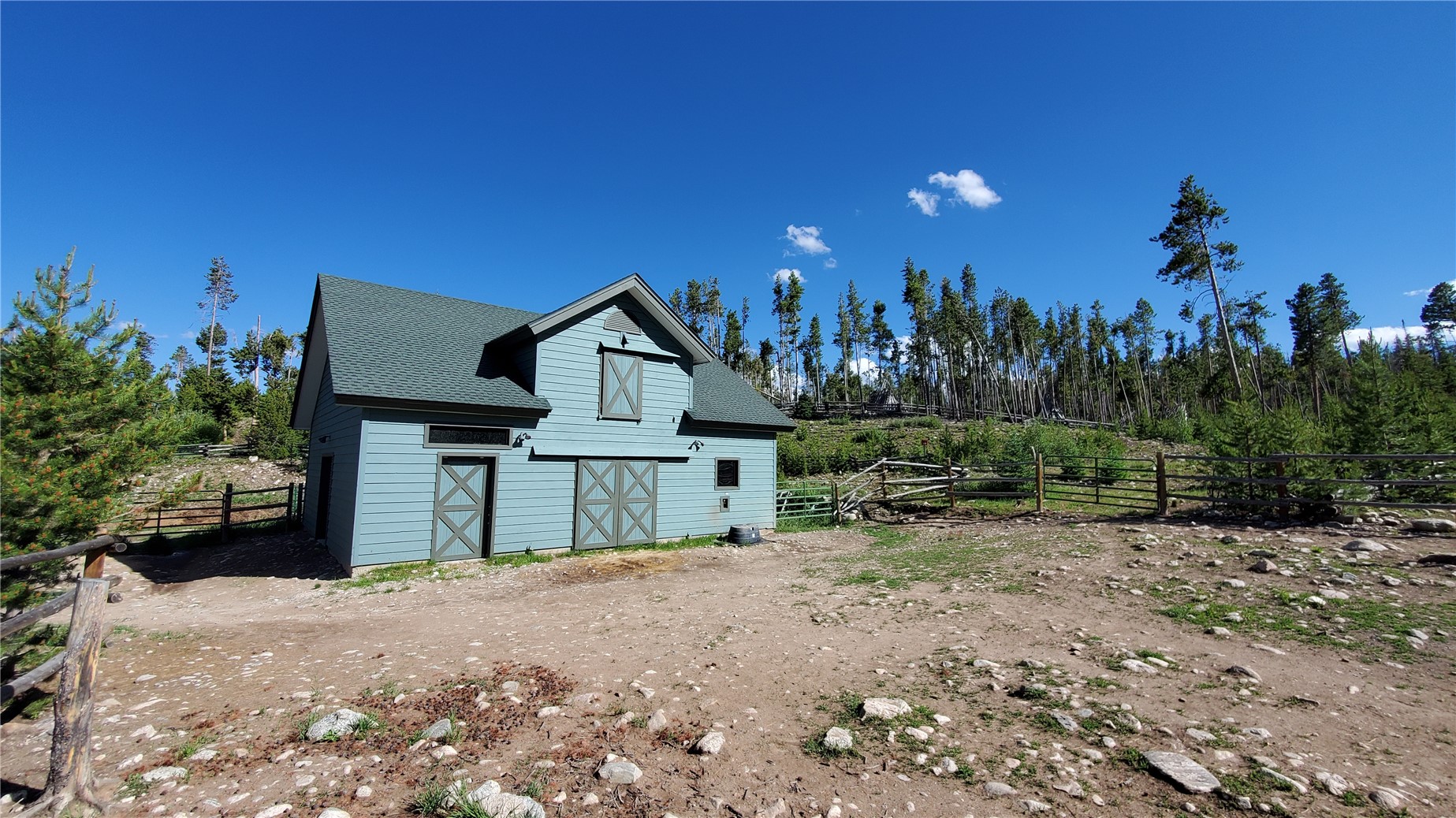 1228 Emerald Road Silverthorne, CO 80498 - Photo 46 of 50 4 stall horse barn with tack room, paddocks, hay loft and more.