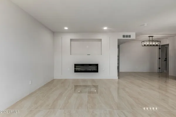a view of a livingroom with a fireplace