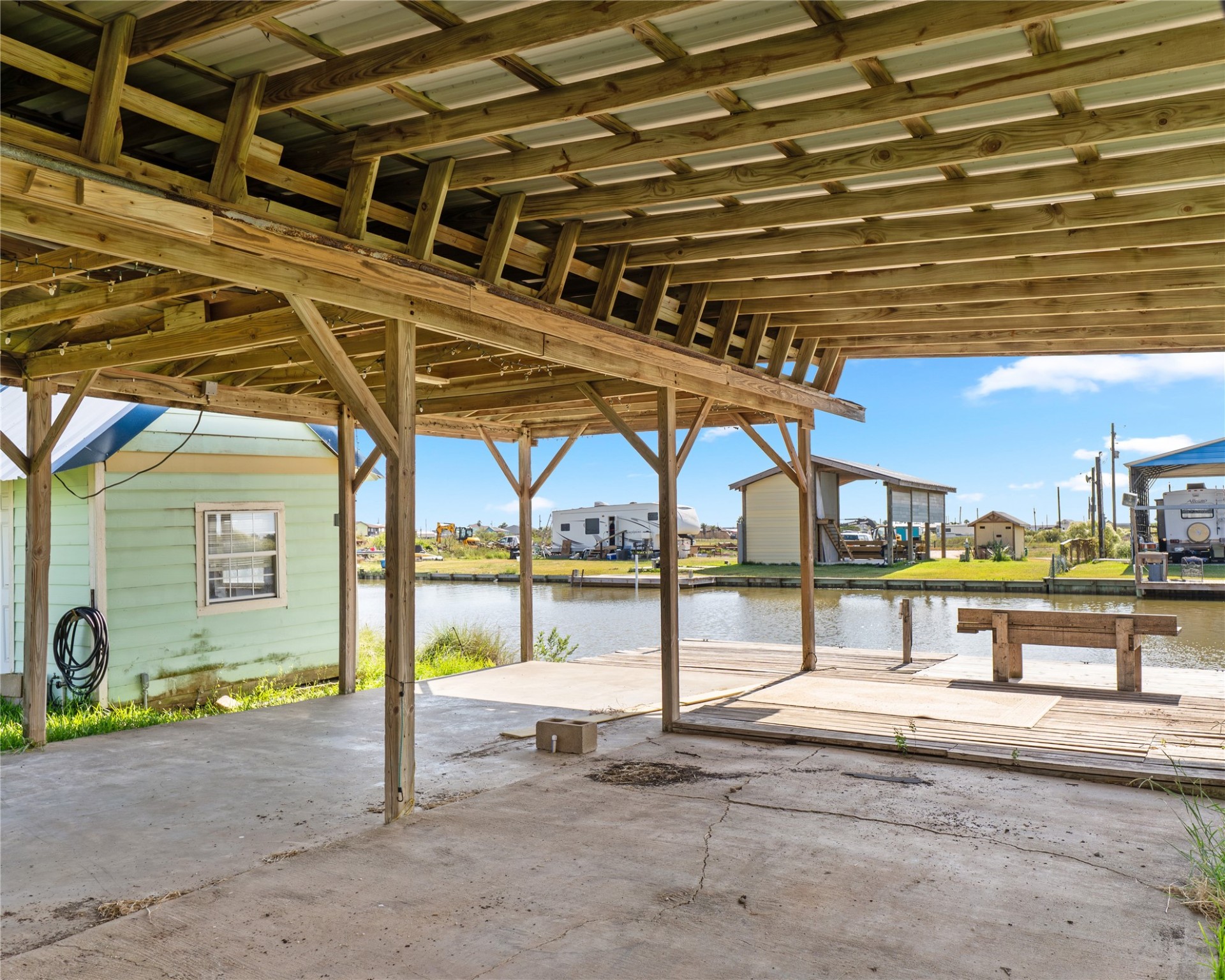 14507 Chimaera Road Sargent, TX 77414 - Photo 23 of 27 a view of a backyard