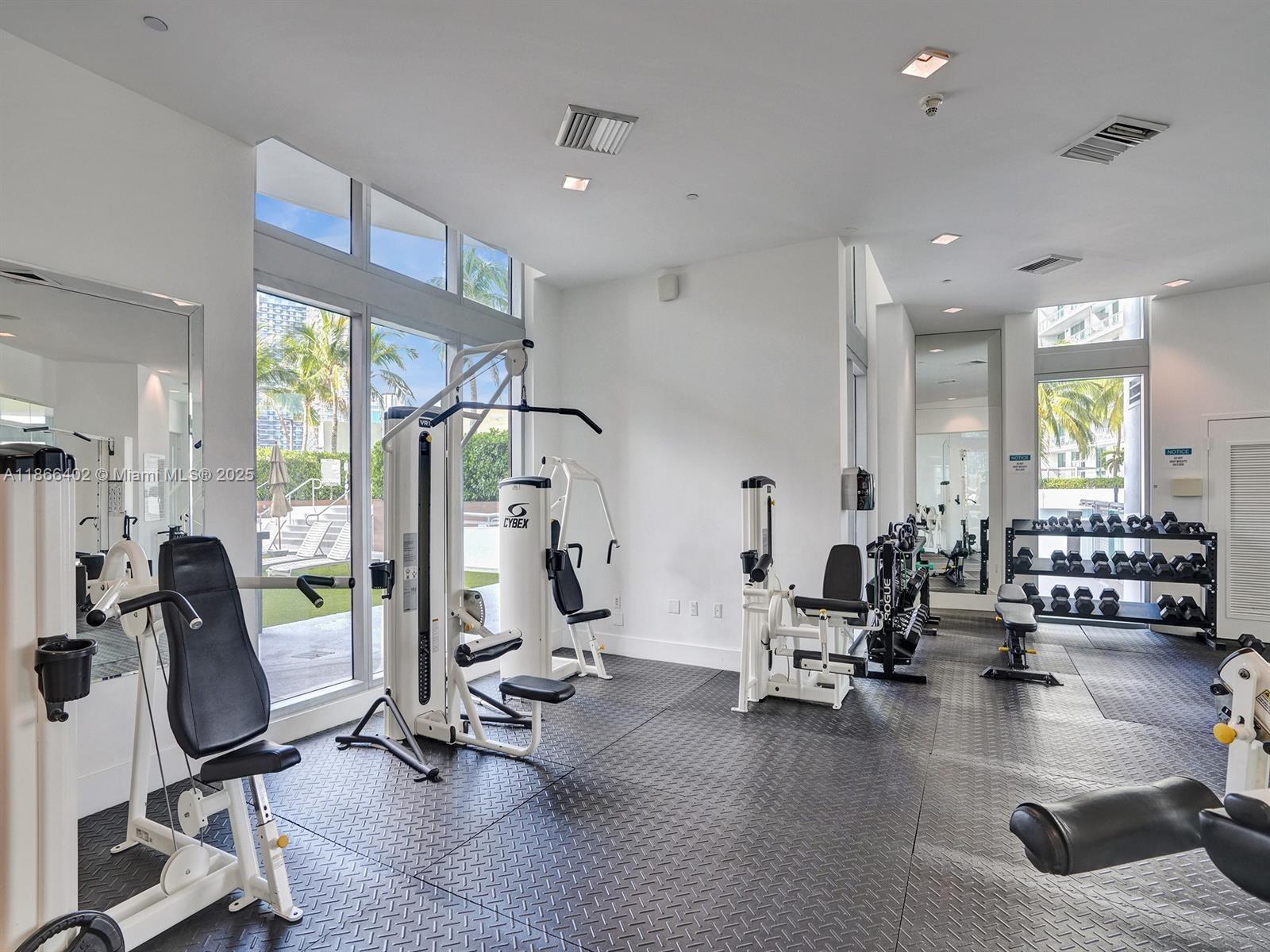 350 South Miami Avenue, Unit 2611 Miami, FL 33130 - Photo 21 of 34 a view of a room with gym equipment