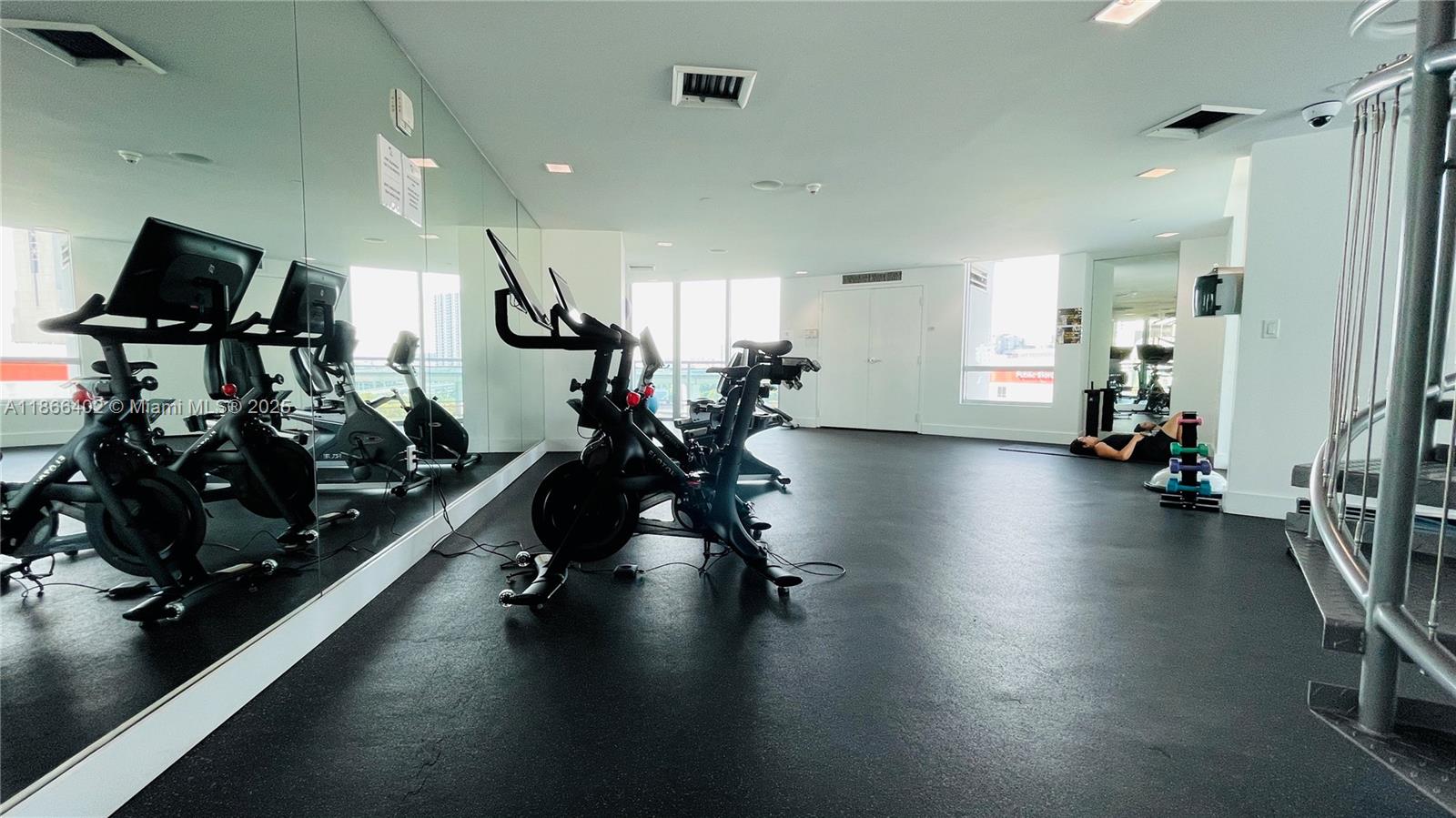350 South Miami Avenue, Unit 2611 Miami, FL 33130 - Photo 22 of 34 a view of a room with gym equipment