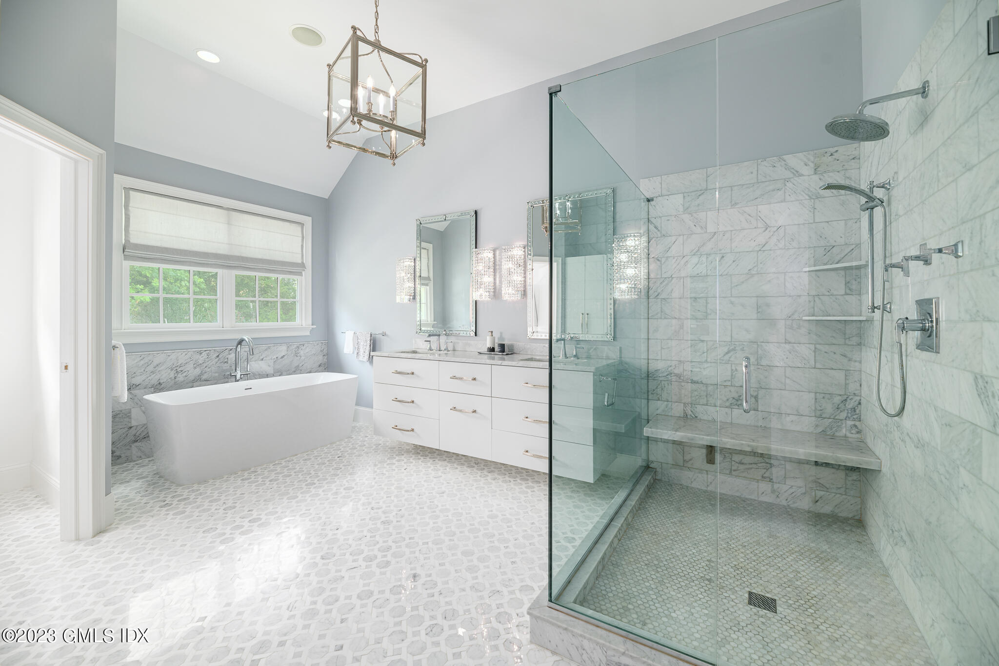 1 1/2 Indian Spring Road Norwalk, CT 06853 - Photo 20 of 39 a bathroom with a granite countertop sink a toilet and bathtub