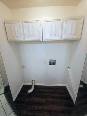 a room with cabinets