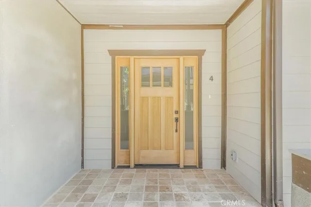 a view of front door