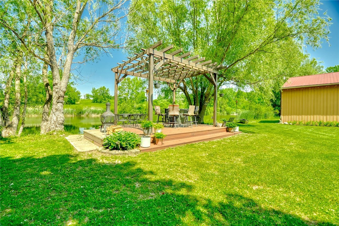 4005 County Line Road Walworth, NY 14502 - Photo 43 of 50 Waterside pergola