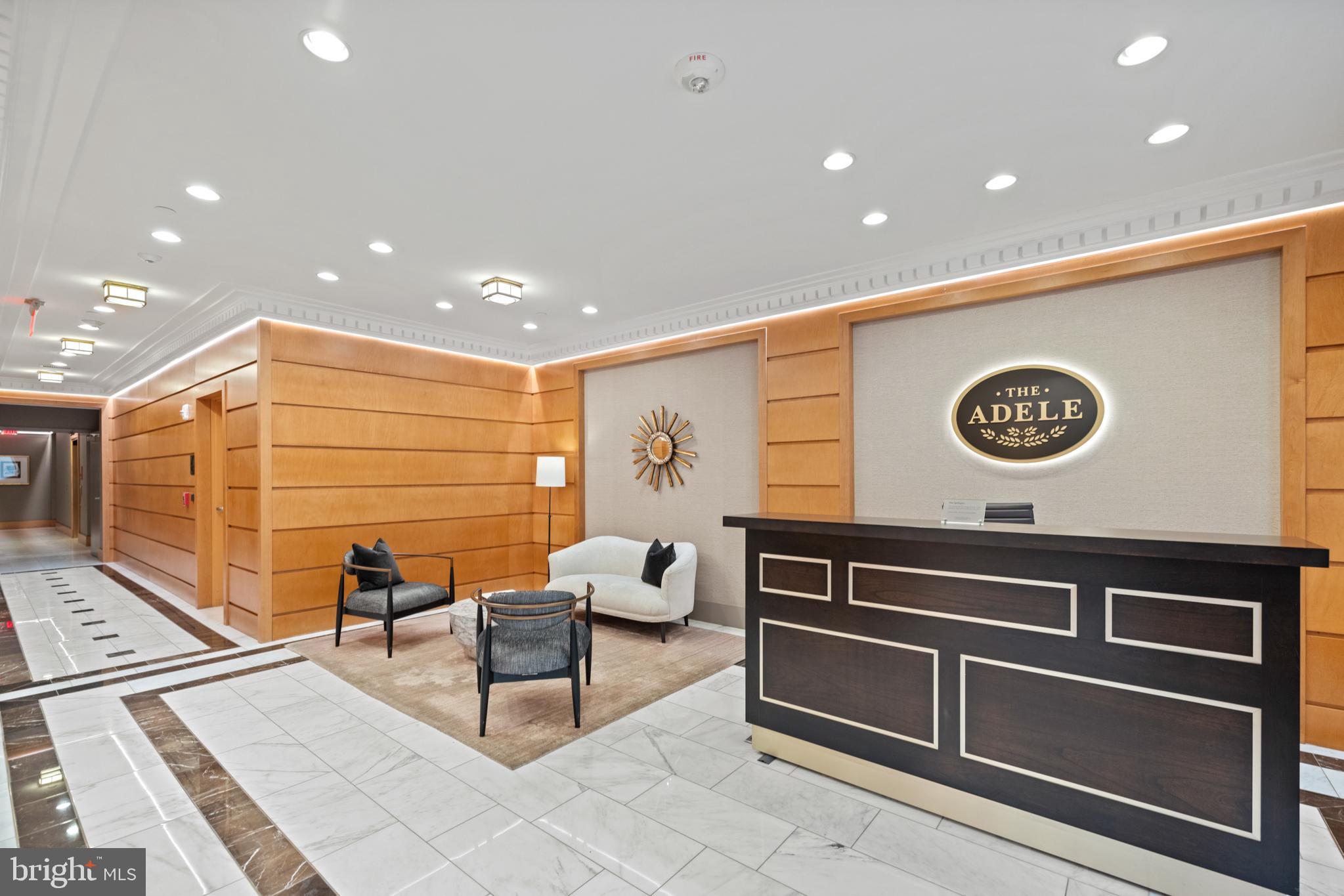 1108 16th Street Northwest, Unit 504 Washington, DC 20036 - Photo 20 of 22 a projector room with a table and a chair