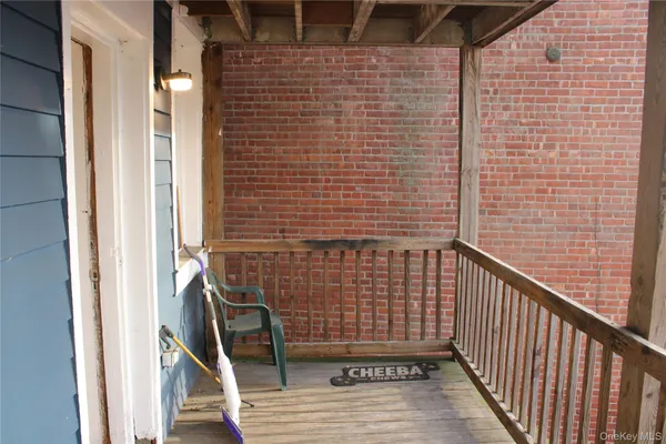 a view of a balcony