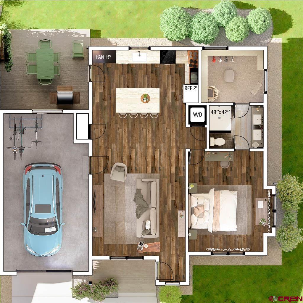 Lot 6 Rustic Row Montrose, CO 81401 - Photo 3 of 18 aerial view of a house with a yard