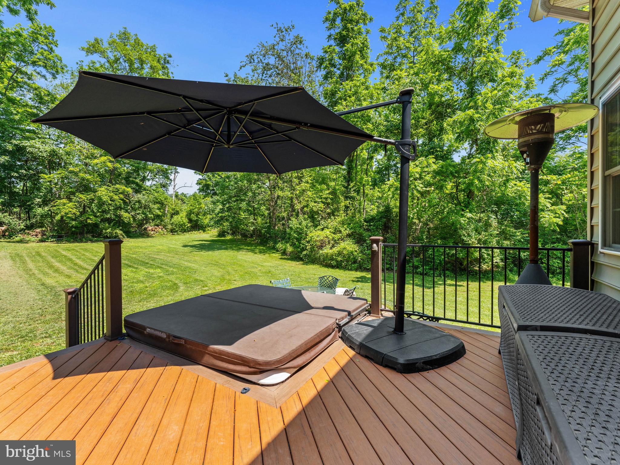 928 Township Line Road Chalfont, PA 18914 - Photo 46 of 60 Rear Deck with Outdoor Spa