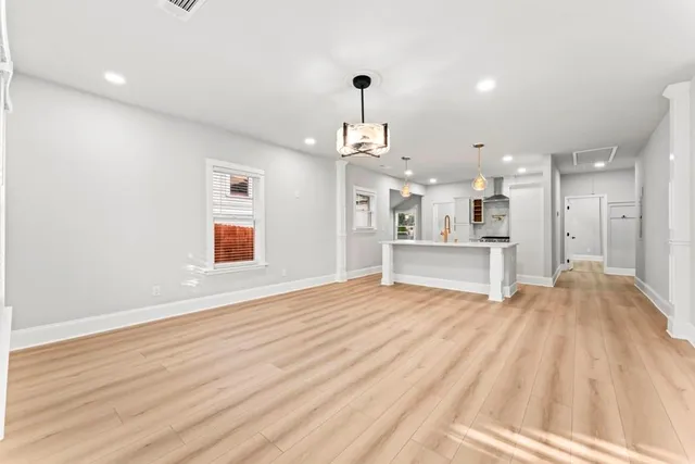 a view of a livingroom with a furniture