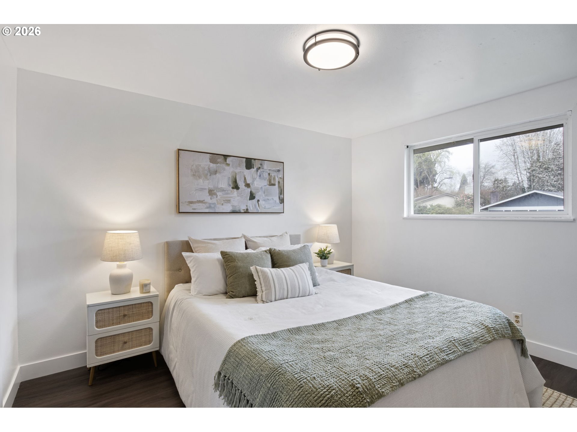 1885 Churchill Street Eugene, OR 97405 - Photo 19 of 45 a bedroom with a bed and a painting on the wall