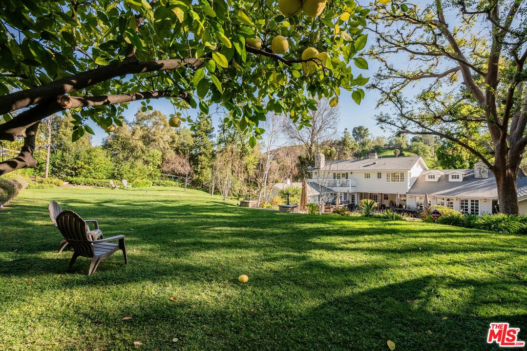 23939 Long Valley Road Hidden Hills, CA 91302 - Photo 17 of 61 a garden view with a seating space