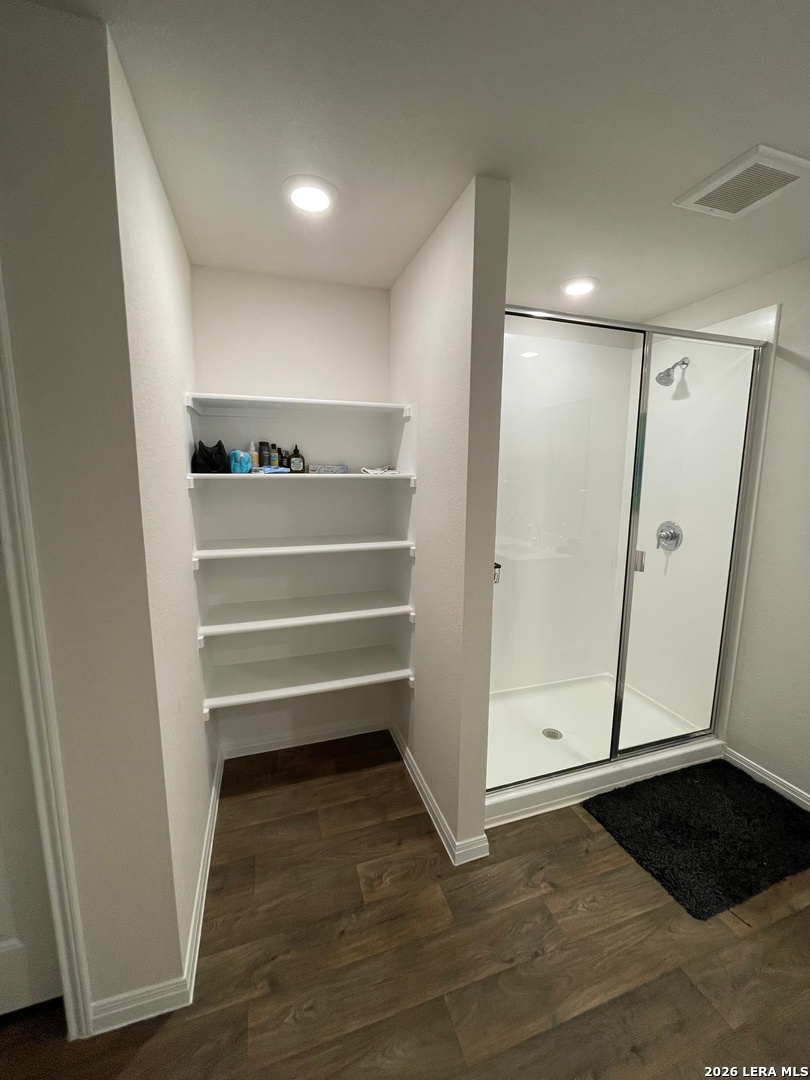 226 Evergreen Sumac Loop Kyle, TX 78640 - Photo 20 of 37 a view of entryway with wooden floor