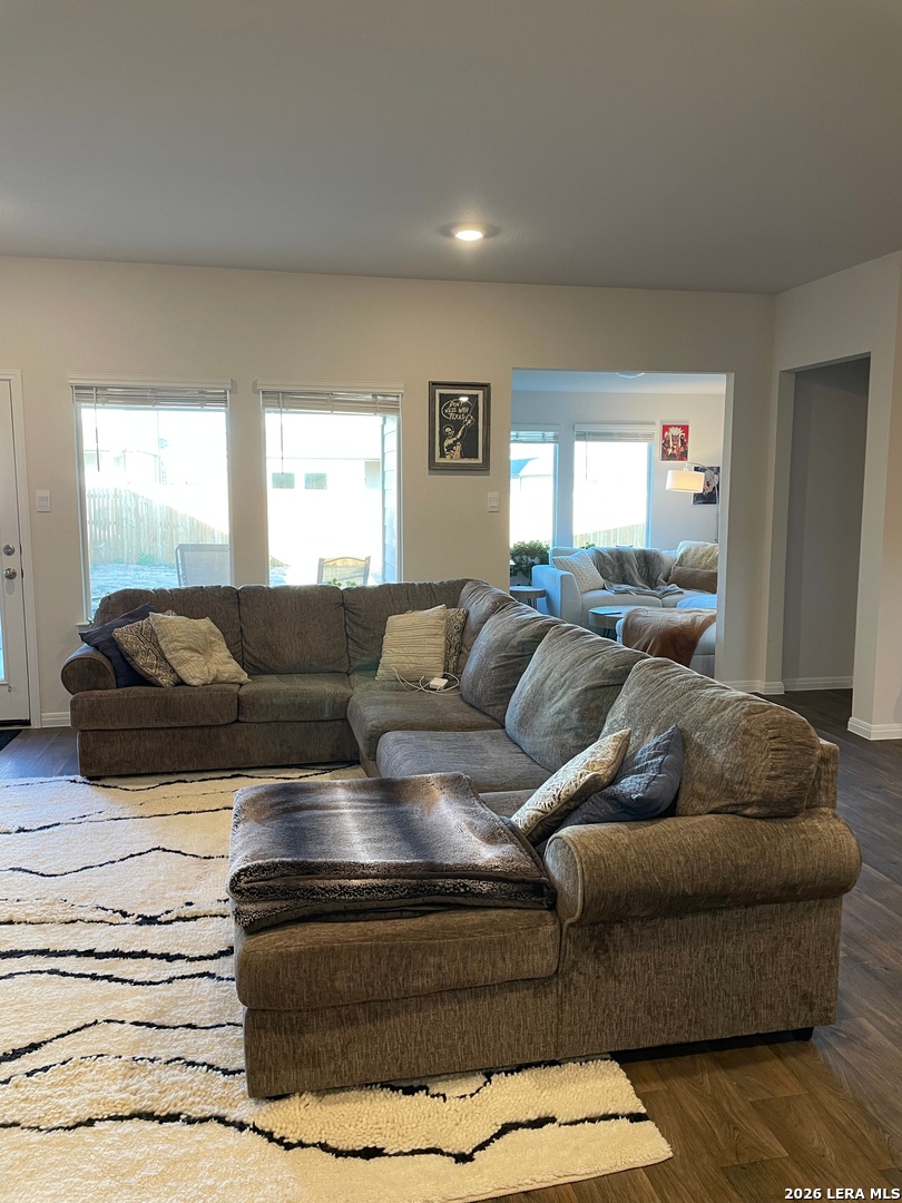 226 Evergreen Sumac Loop Kyle, TX 78640 - Photo 3 of 37 a living room with a couch and window