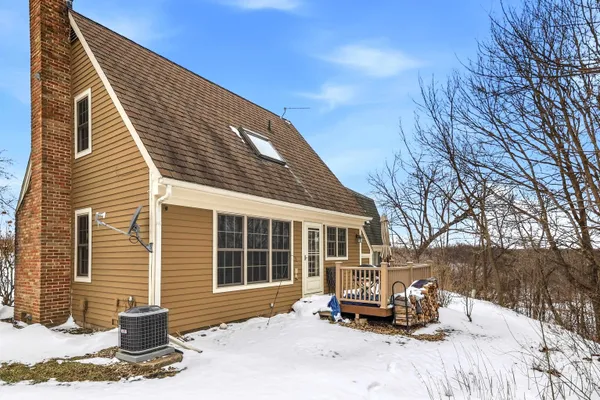 a front view of a house