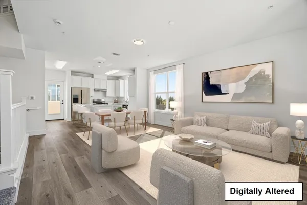 a spacious bathroom with a shower and a sink