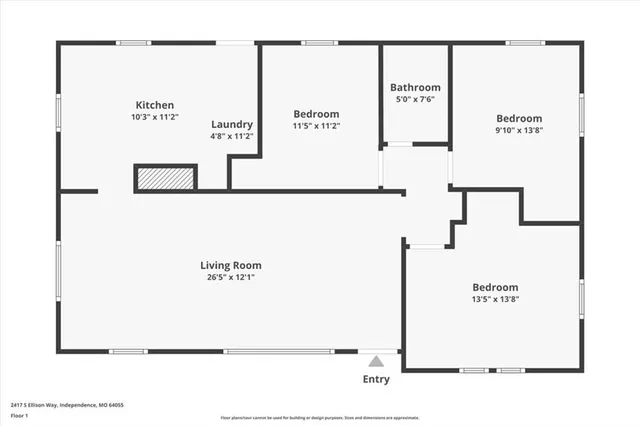 $203,900 | 2417 South Ellison Way, Independence, MO 64055