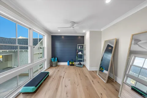 a view of a living room and bathroom