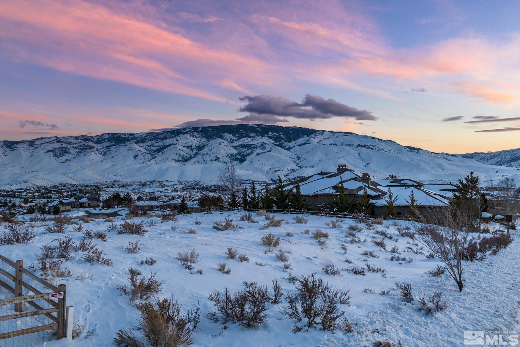 8674 Eagle Chase Trail Reno, NV 89523 - Photo 3 of 40 a view of a dry field with mountains in the background