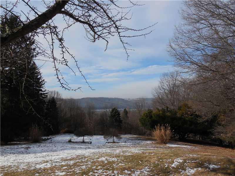 743 Chestnut Road Edgeworth, PA 15143 - Photo 7 of 25 Yard/Garden. This is the view from the back of the home. The 10 acres are gently sloping and there are 2 levels.