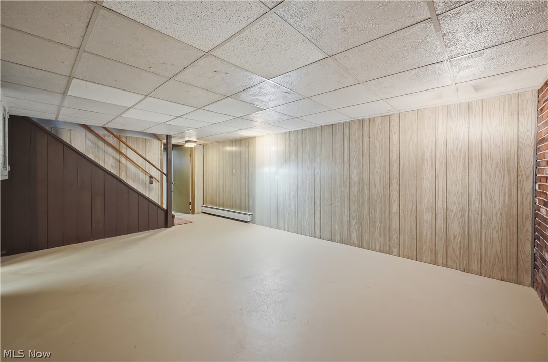 3898 New Road Austintown, OH 44515 - Photo 35 of 45 Partially finished basement with drop ceiling