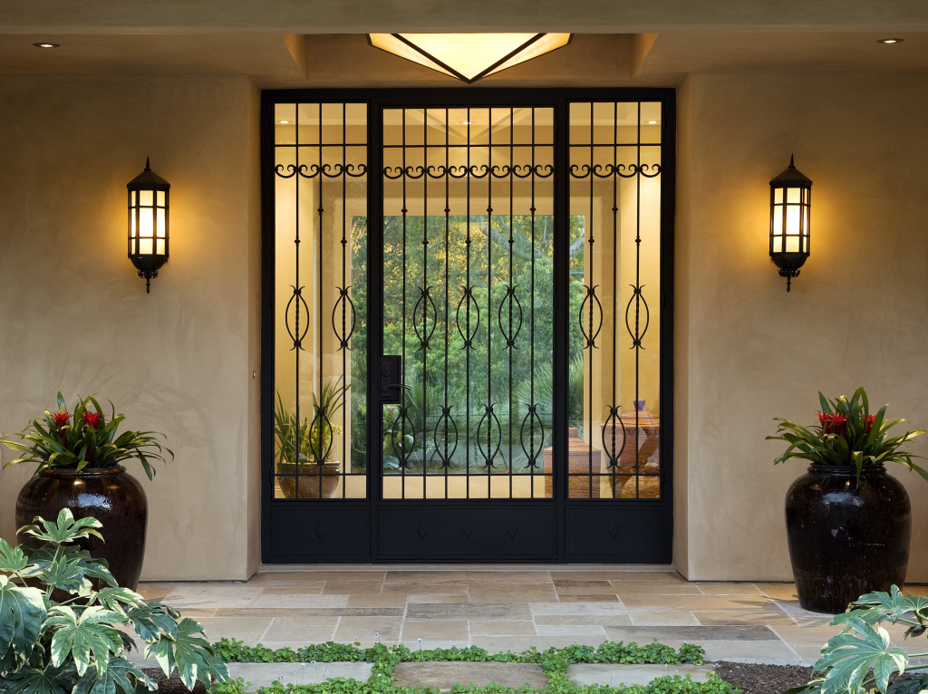 1743 Glen Oaks Drive Montecito, CA 93108 - Photo 9 of 14 a front view of a house with a garden