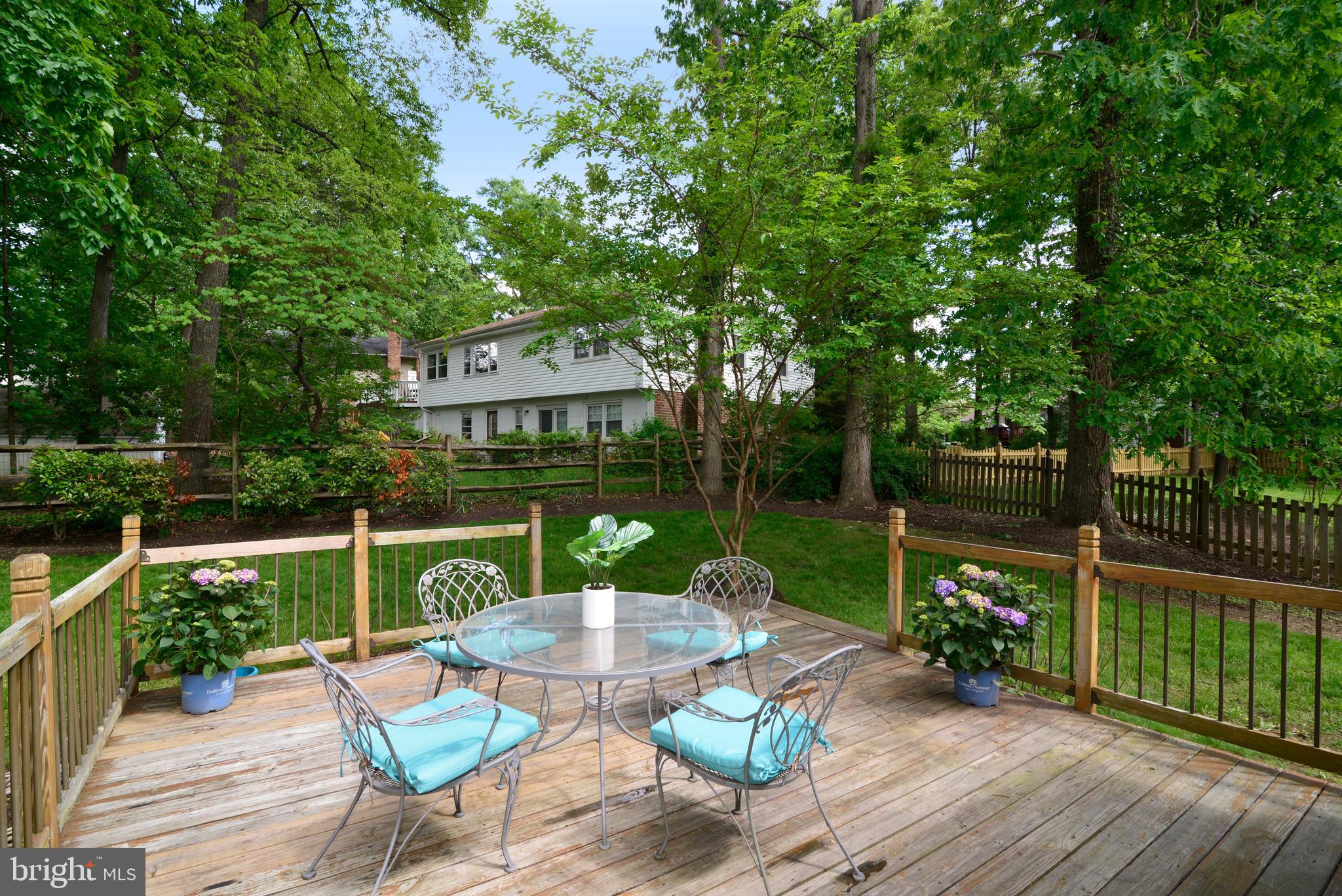 1501 Coat Ridge Road Herndon, VA 20170 - Photo 24 of 29 View of Rear Deck and Backyard.