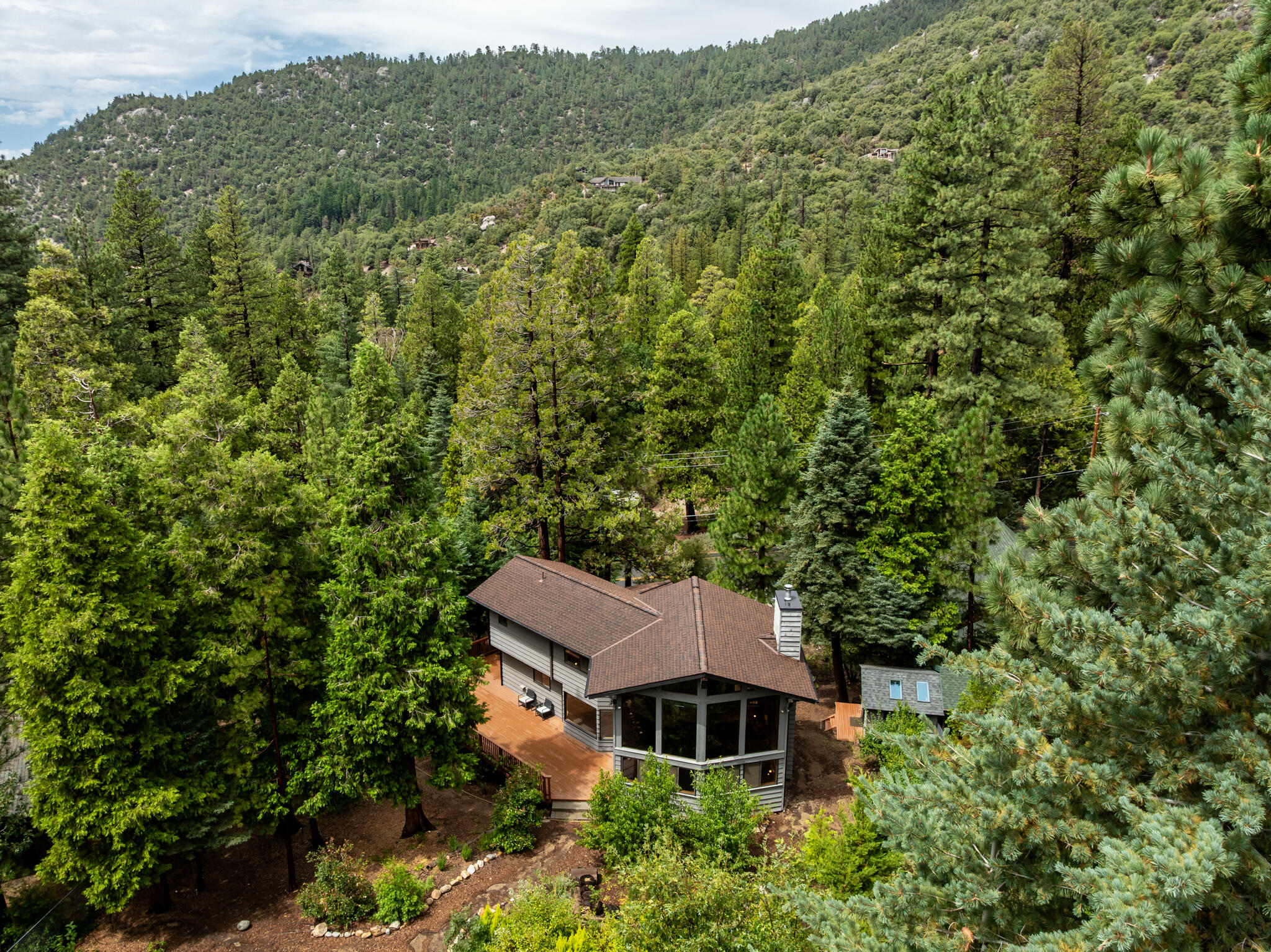 24752 Fern Valley Road Idyllwild, CA 92549 - Photo 34 of 35 an aerial view of a house