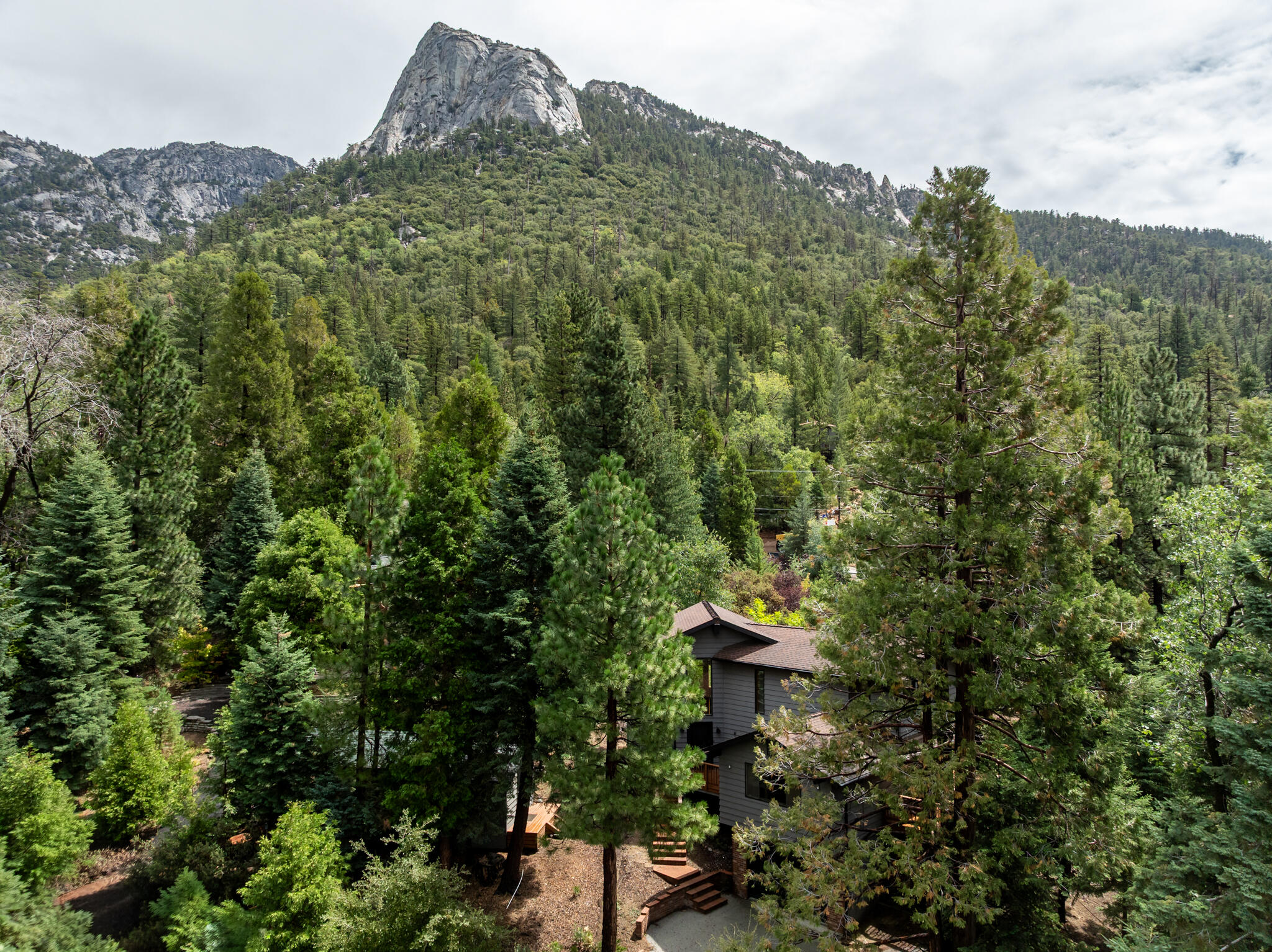 24752 Fern Valley Road Idyllwild, CA 92549 - Photo 6 of 35 an aerial view of a house with a yard