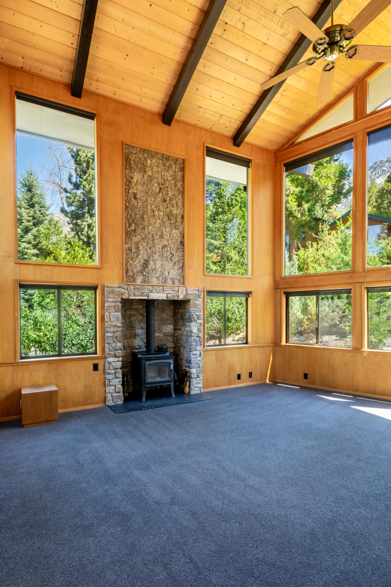 24752 Fern Valley Road Idyllwild, CA 92549 - Photo 7 of 35 a living room with furniture and a fireplace