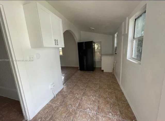 a view of hallway with stairs