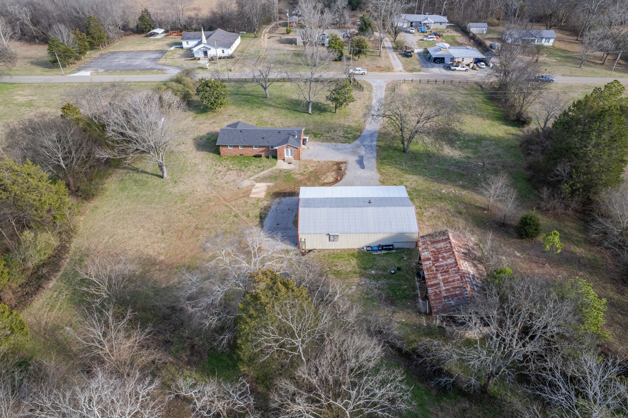 2318 Verona Caney Road Lewisburg, TN 37091 - Photo 70 of 70 an aerial view of residential house with outdoor space