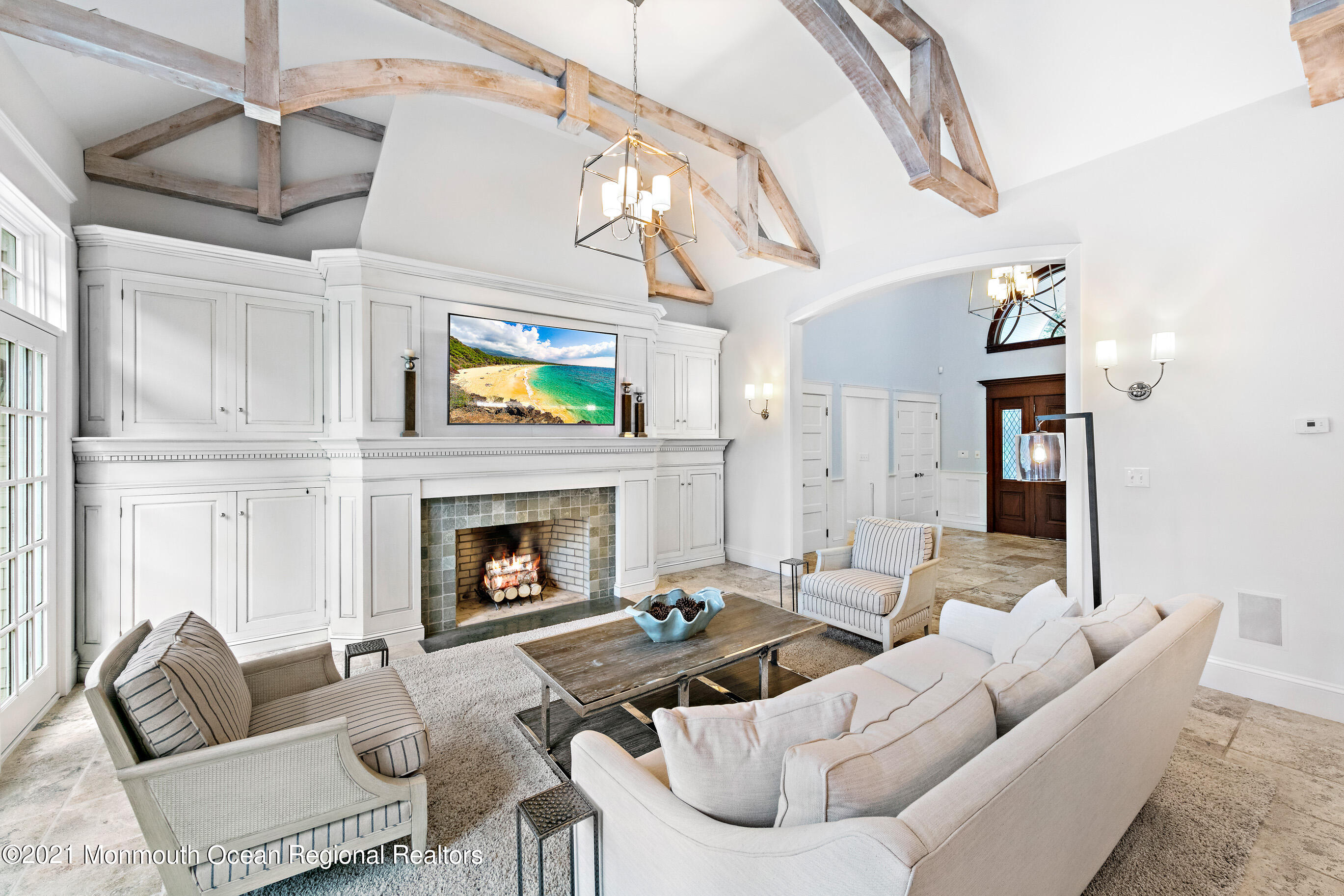 43 Muhlenbrink Road Colts Neck, NJ 07722 - Photo 6 of 89 a living room with furniture and a fireplace