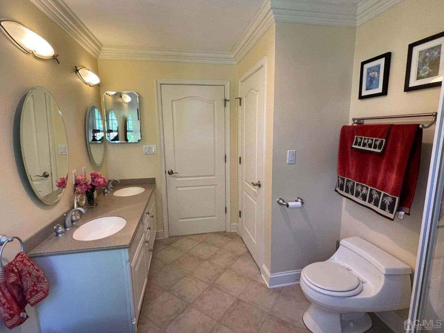 12 Ramsey Road Edison, NJ 08820 - Photo 22 of 30 a bathroom with a sink a toilet and a mirror