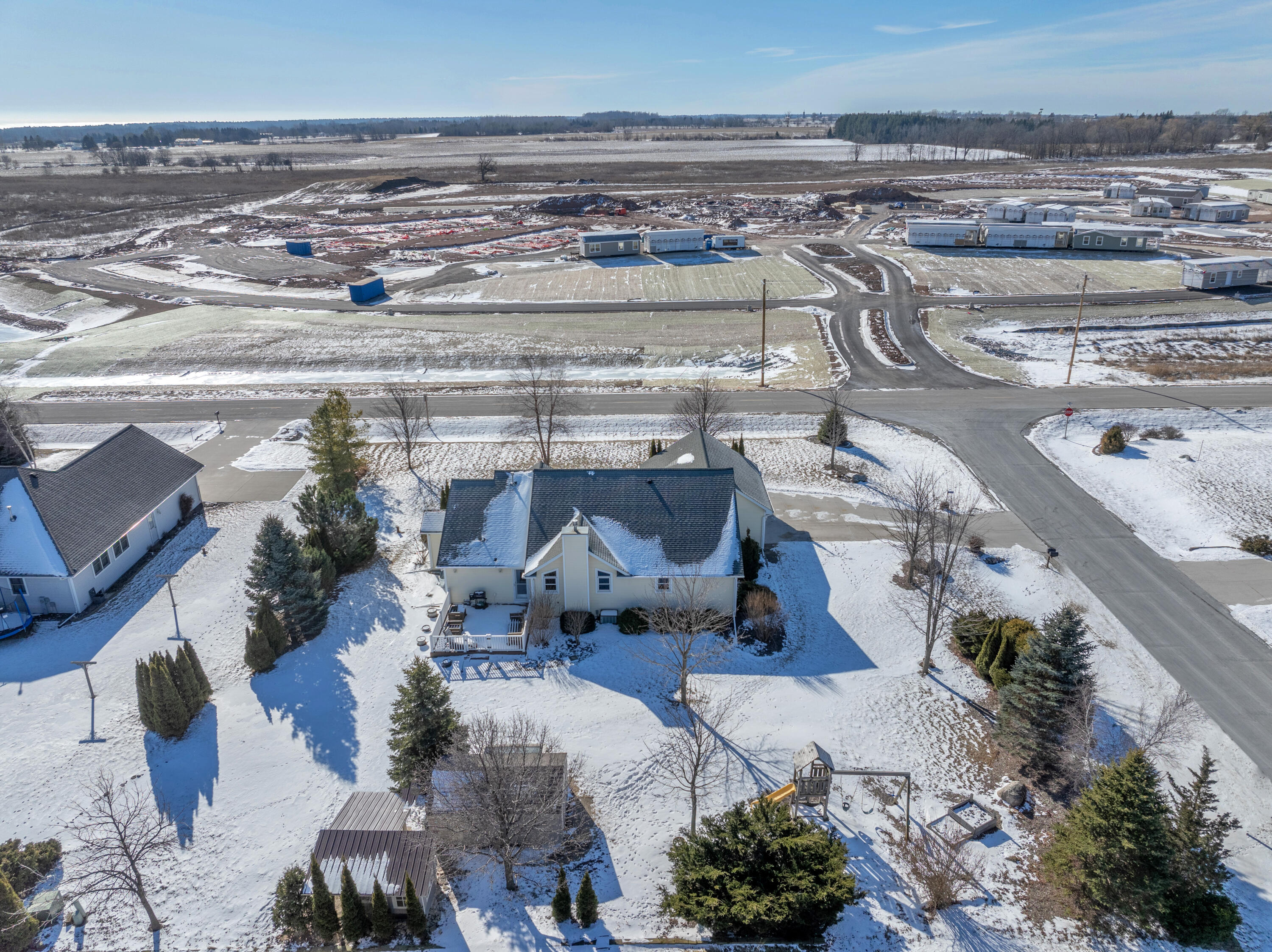 5735 Wind Dancer Court Sheboygan, WI 53081 - Photo 35 of 38 Backyard Aerial 1-1