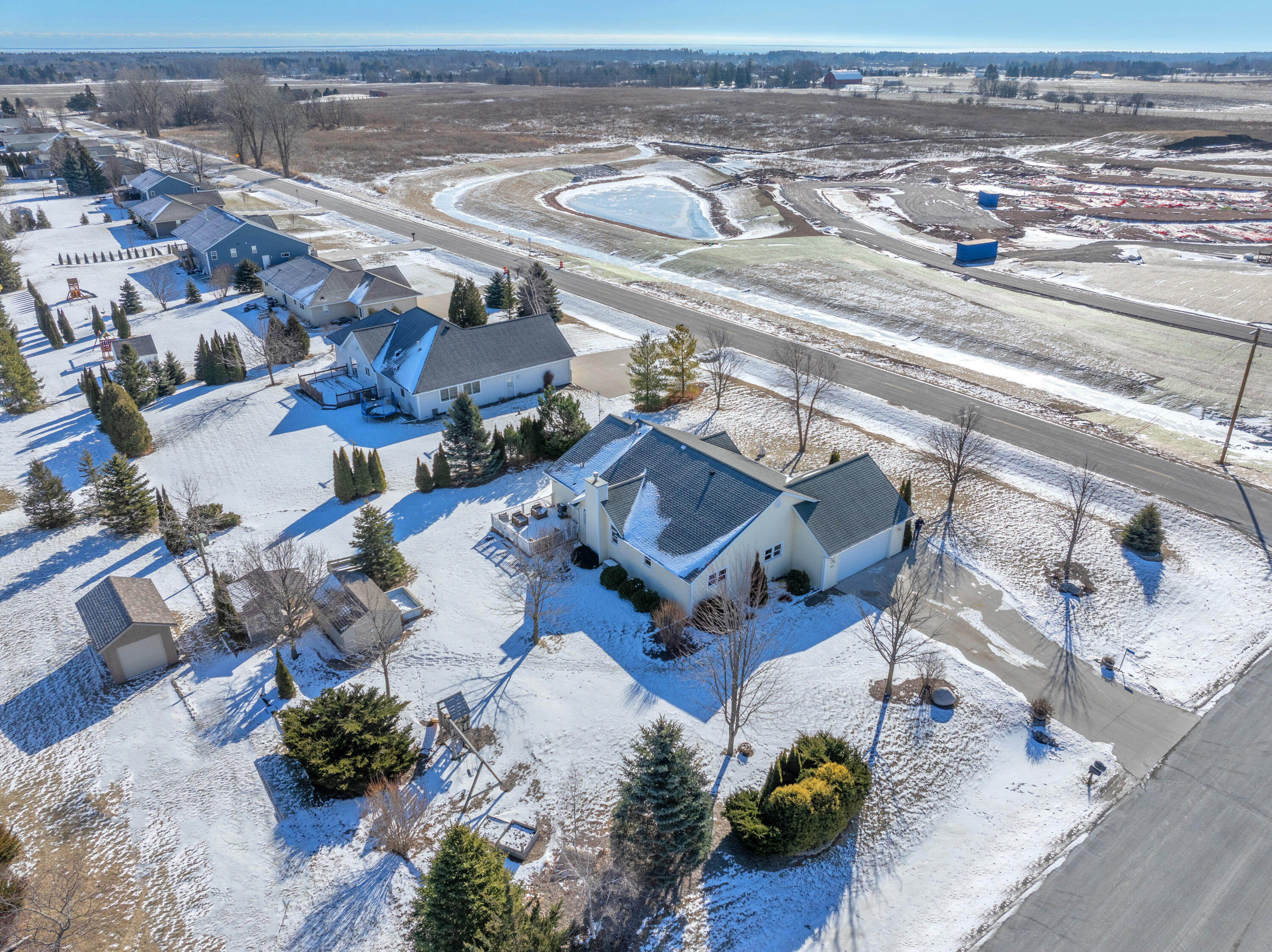 5735 Wind Dancer Court Sheboygan, WI 53081 - Photo 36 of 38 Backyard Aerial 1-2