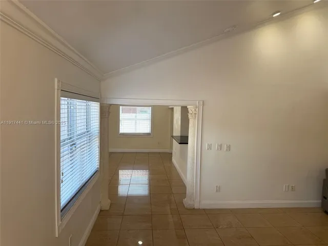 a view of an empty room